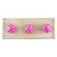 Solid Neon Pink Ceramic Melon Wooden Hook